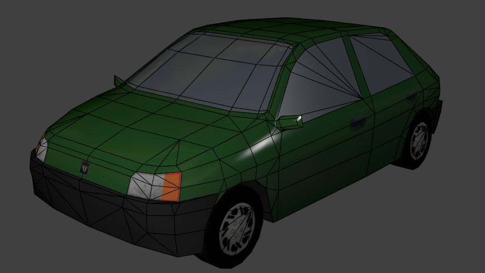 Low poly hatchback preview image 2